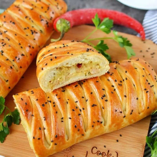 Braided Chicken Bread - Muffin Club